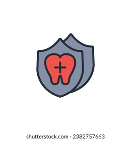 dental icon. vector.Editable stroke.linear style sign for use web design,logo.Symbol illustration.