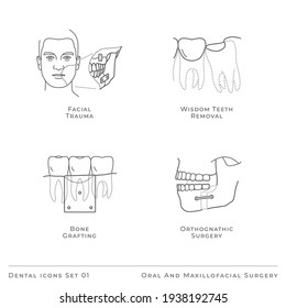 Dental Icons 01 - Oral And Maxillofacial Surgery