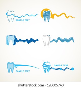 Dental icons.