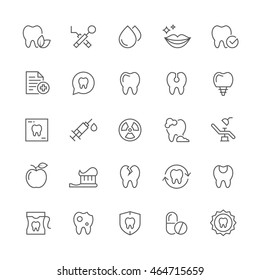 Dental icons.