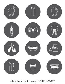 Dental icons collection