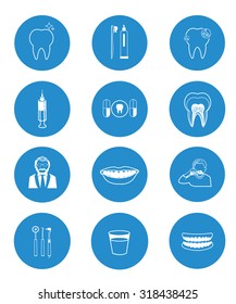 Dental icons collection