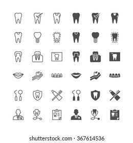 Dental icons, included normal and enable state.