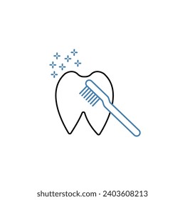 dental icons set. Set of editable stroke icons.Vector set of dental