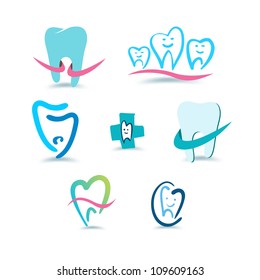 Dental icons. Stomatology.