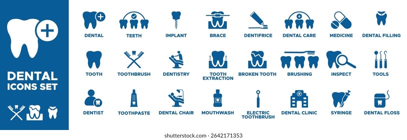 dental icons, tooth, dentist, toothpaste, toothbrush, teeth, implant, dentistry, dental chair, mouthwash, tooth extraction, brace, dentifrice, broken tooth, electric toothbrush, dental clinic, 
