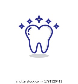 dental icon,symbol line blue vector eps