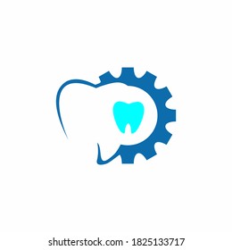 Dental idea and tech vector icon illustration stock illustration