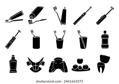 Dental Illustration Vector Set, Healtcare Medical Concept