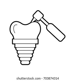dental implant with drill