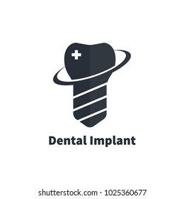 dental implant logo vector