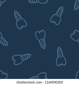 dental implant seamless doodle pattern