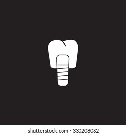 Dental implants vector illustration