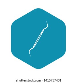 Dental instrument, probe icon. Simple illustration of dental instrument, probe vector icon for web