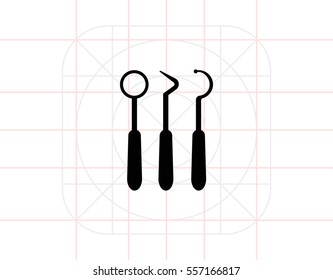 Dental instruments icon
