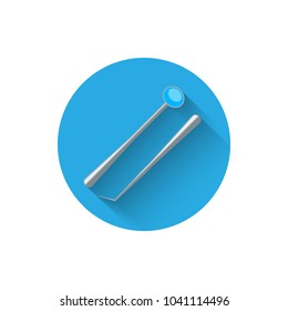Dental Instruments icon, illustrated in a flat style design of vector illustration. Modern icon of dentistry. Website and design for mobile applications and other your projects