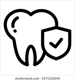 Dental Insurance Icon Element For Design