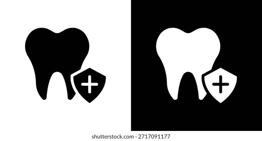 Dentalversicherung Icon Set Vector Design für mobiles Konzept und Webdesign.