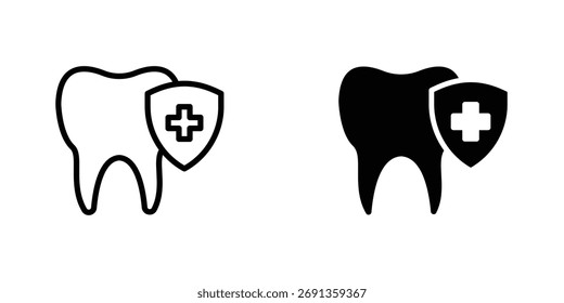 Dental insurance icon Simple vector illustration for graphic and web design.