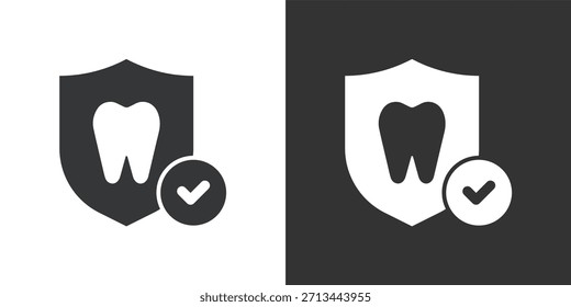 Dental Insurance icon. Solid glyph series icon