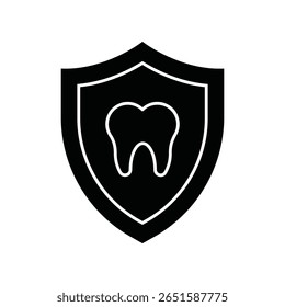Seguro dental :Icono de Vector que puede modificarse o editarse fácilmente