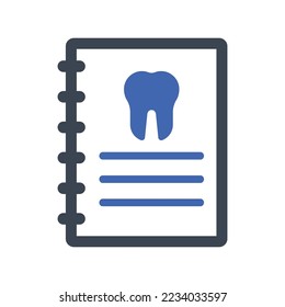 Icono de factura dental, Vector Graphics