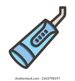 Dental Irrigator Vector Thick Line Filled Colors Icon For Personal And Commercial Use.
