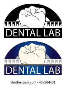 Dental Lab is an Illustration of a design for a Dental Lab or any dental related business. Includes teeth graphics and comes in a black and white and full color version.