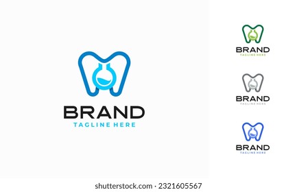 Logo für Dentallabors mit modernem kreativem Stil Premium Vector