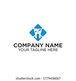 Dental Leaf Logo Vector design. Dental care or dentist logo design.