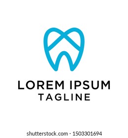 Dental Letter A Logo Template