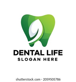 Dental Life Gradient Logo Design