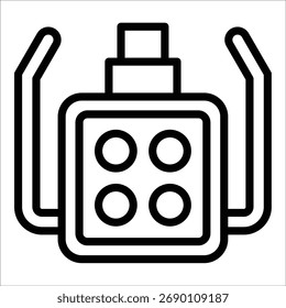 Elemento de icono de luz dental para el diseño