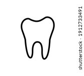 dental line  icon design vector template
