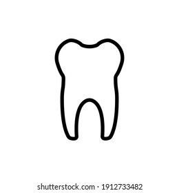 dental line  icon design vector template