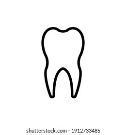 dental line  icon design vector template