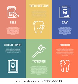 DENTAL LINE ICON SET