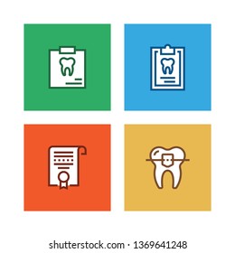 DENTAL LINE ICON SET