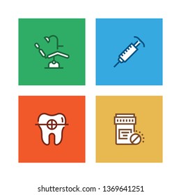 DENTAL LINE ICON SET