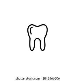 Dental line icon vector. Dental Sign vector