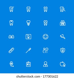 Dental line icons