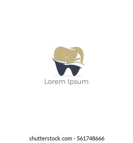 Dental logo, dental and boat vector logo design.