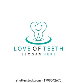 DENTAL LOGO COLOR LINE VECTOR TEMPLATE DESIGN