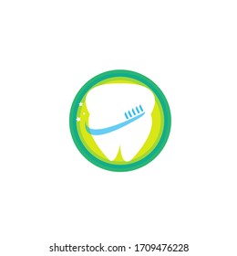 Diseño vectorial del concepto de logotipo dental