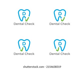 Dental Logo Concept sign icon symbol Design with Letter D. Creative Dentist Logo. Vector illustration logo template
