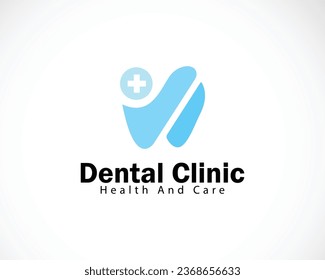 dental logo creative design clinic medical plus symbol creative concept