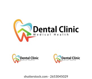 dental logo creative design concept medical clinic health