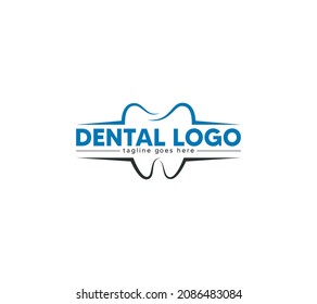 Dental logo is dentist, dental clinic, dental care, dental hospital and teeth logo.