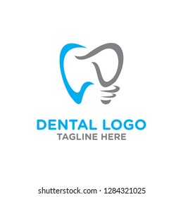 dental logo for dentist and dental clinic, clip art vector