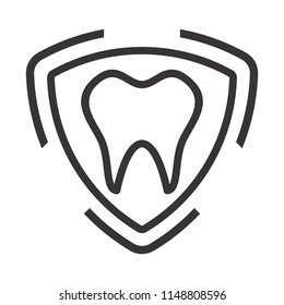 Dental logo. Dentist Icon. Orthodontic symbol. Vector eps 08.